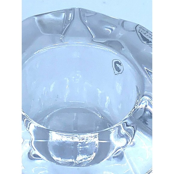 Orrefors Crystal Candle Large Votive Tea Light Signed 2.5 x 4 Inches - Picture 4 of 8